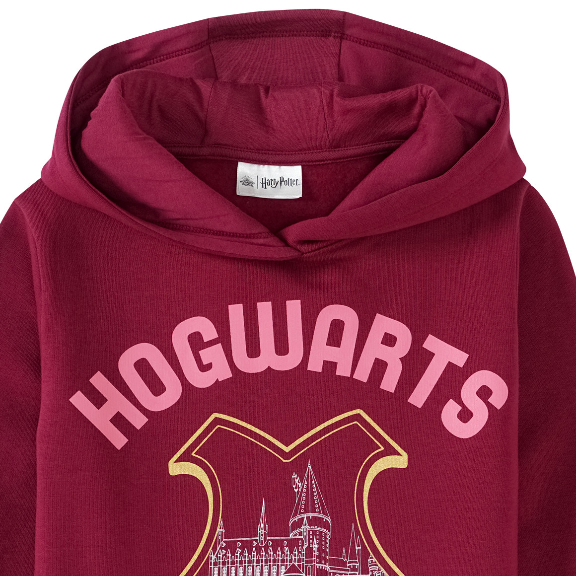 Yigga Harry Potter Hoodie mit großem Print dunkelrot