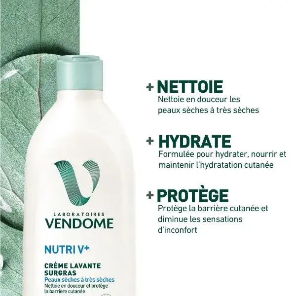 Vendôme Laboratories - NUTRIV+ Creme de Limpeza Ultranutritivo 400ml
