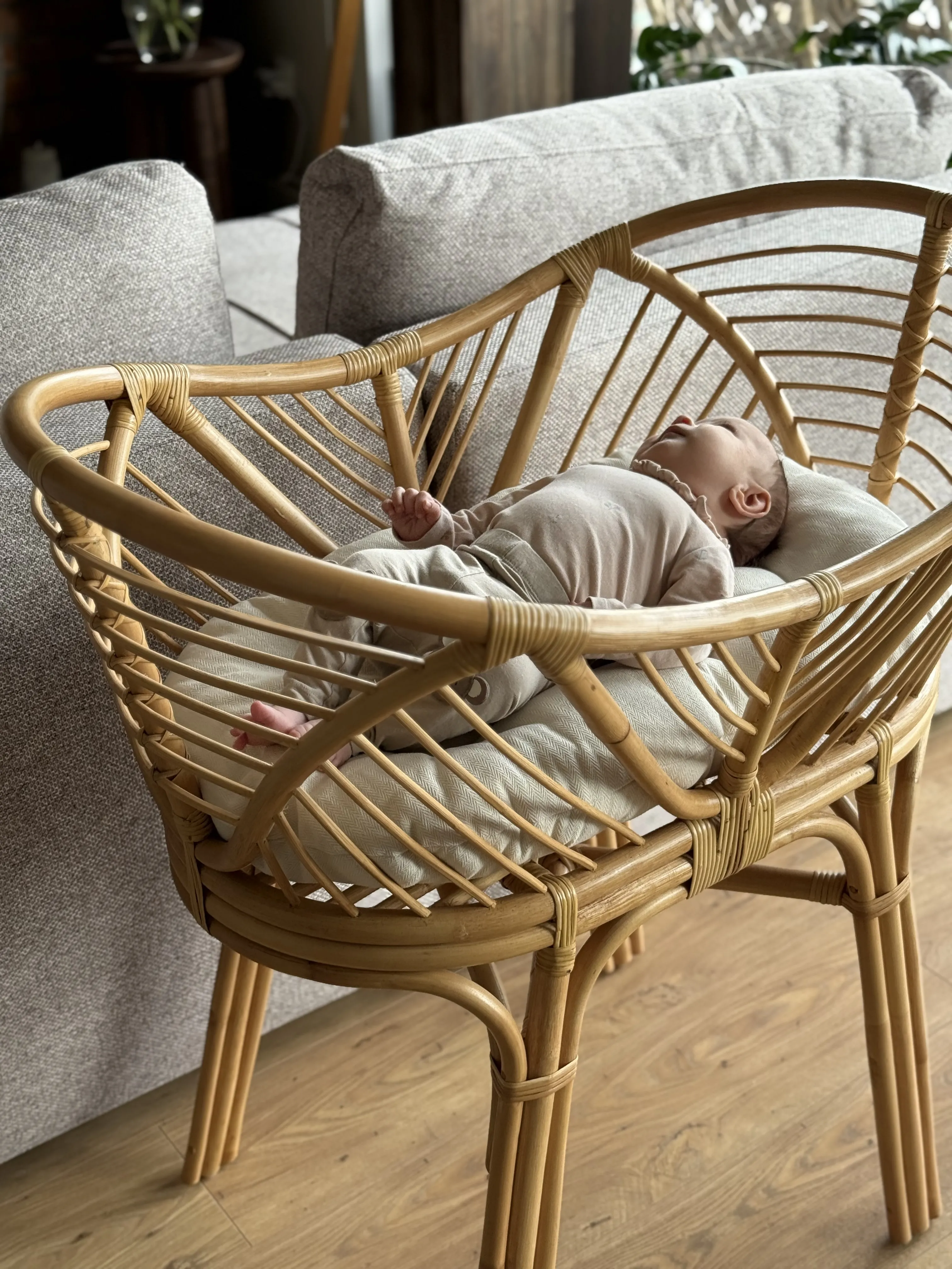 Wieg Rotan GRUISSAN 50 x 70 cm Natuurlijk