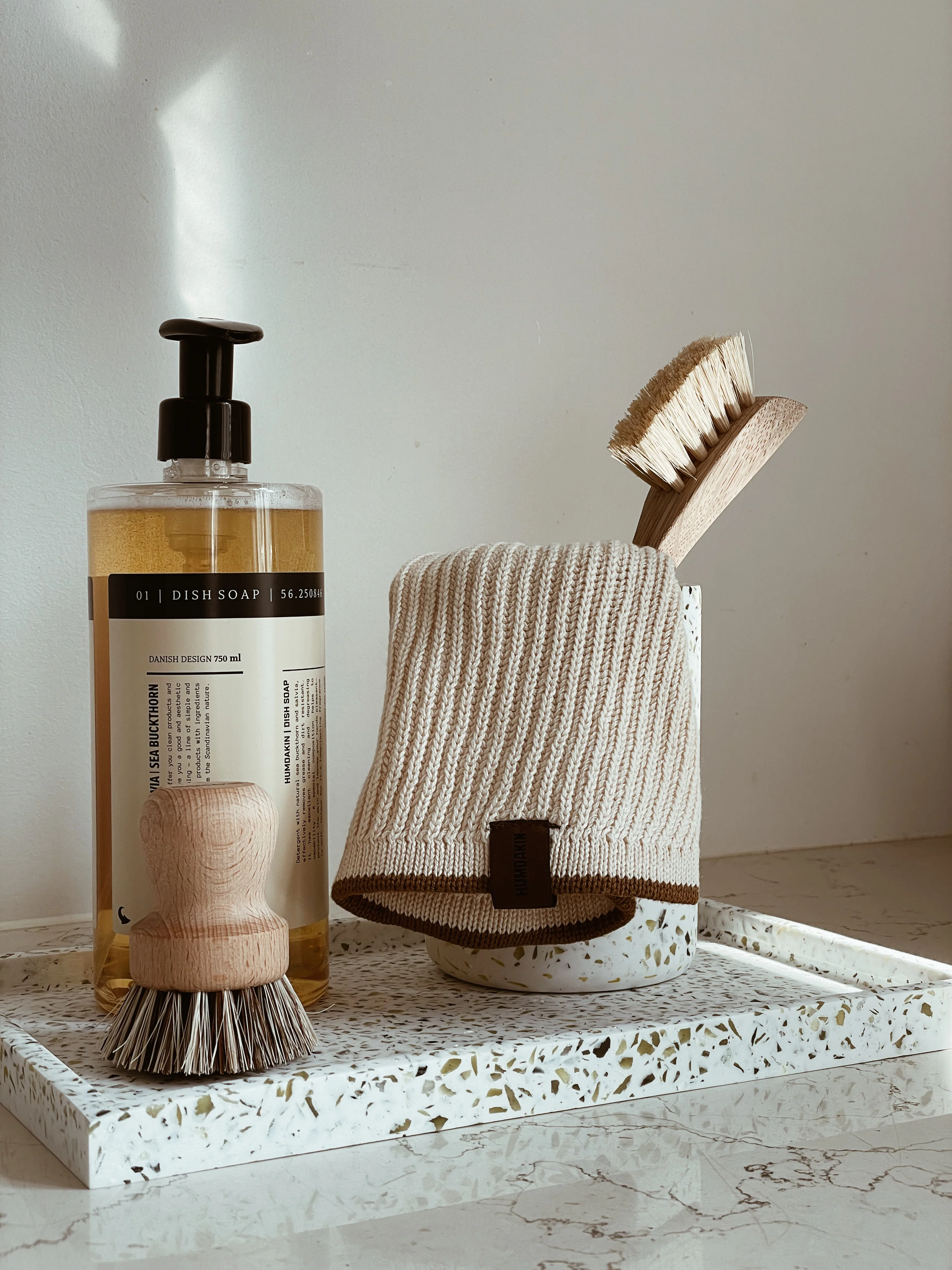Humdakin  Terrazzo bakke, grøn - 30x20 cm.