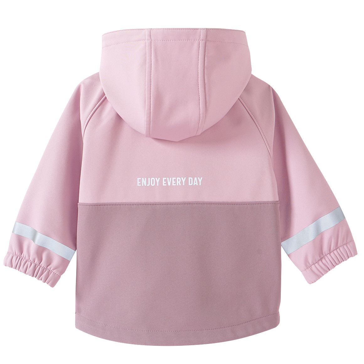 Topomini Baby Softshelljacke mit Kapuze rosa