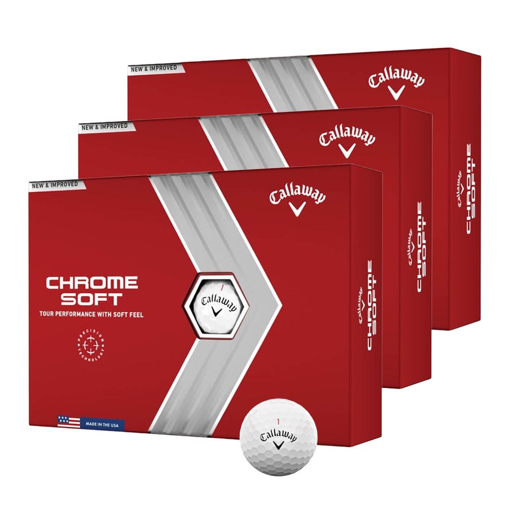 Chrome Soft 22 Golfball Hvit 3 Dusin