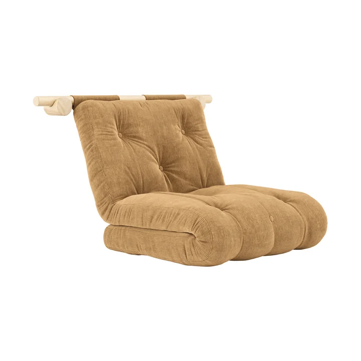Karup Design - Hooked Schlafsessel inkl. Bravo Matratze 75 x 200 cm, fudge brown