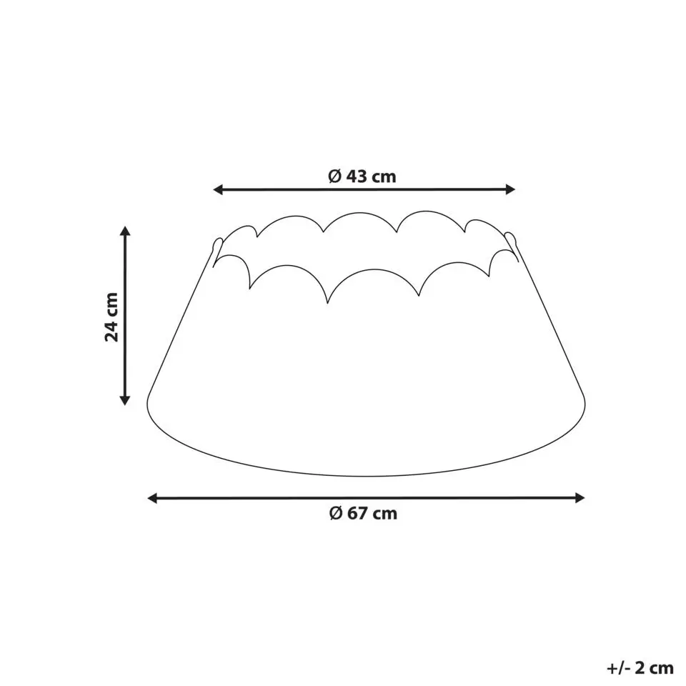 GIVRE - Kerstboomrok - Naturel - ⌀ 67 cm - Zeegras