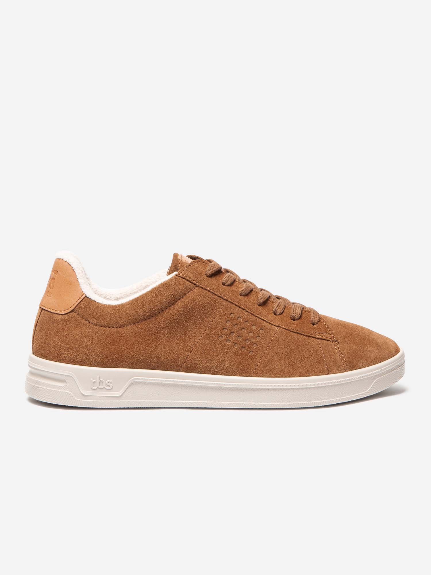 Baskets Homme Fabriquées En France Cuir Velours Marron