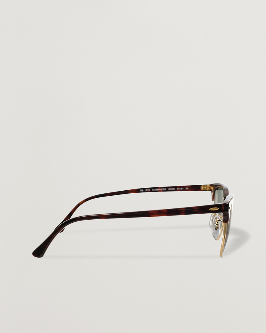 Ray-Ban Clubmaster Sunglasses Mock Tortoise/Crystal Green