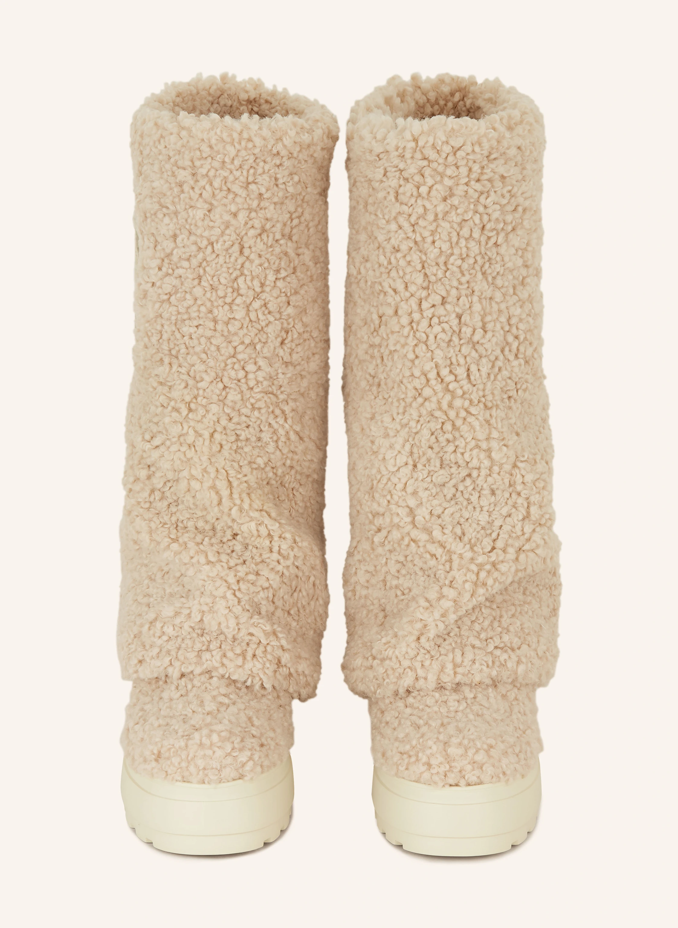 CASADEI Plateau-Boots mit Teddyfell