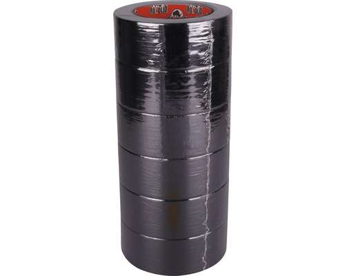Roxolid textieltape Profipack zwart 6x 50 mm x 50 m