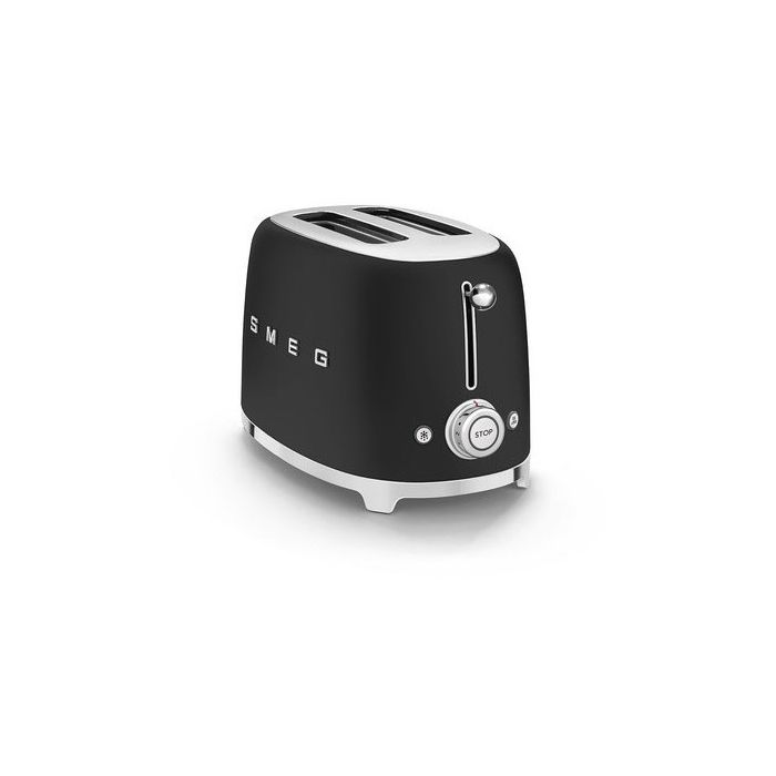 SMEG Toaster 2-Schlitz 50's Retro Style TSF01BLMEU Schwarz Matt