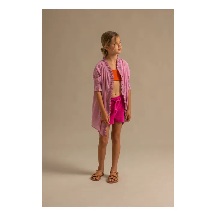 Longlivethequeen Short Eponge Coton Bio | Rose fuschia
