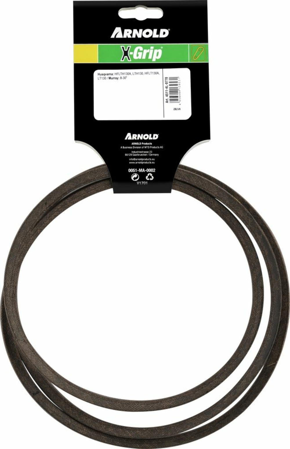 Courroie trapézoïdale x-grip v de type 4l770