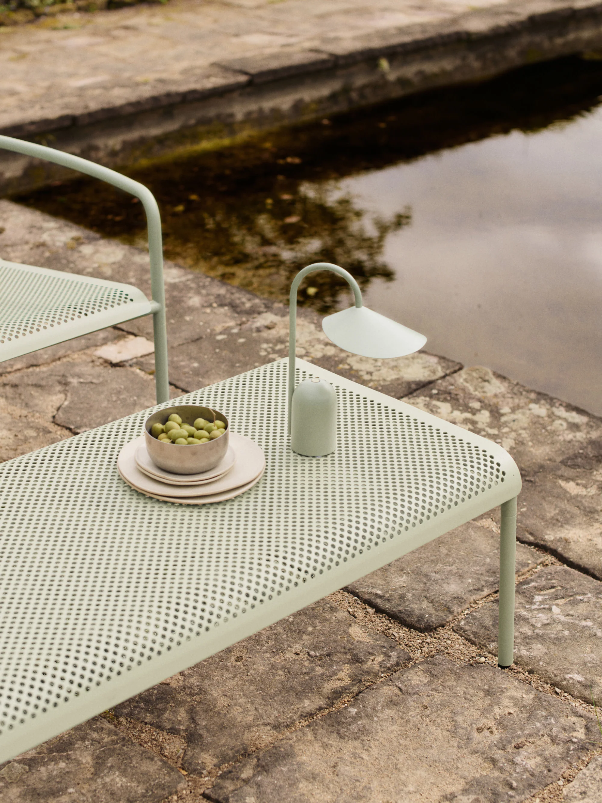 Tuin salontafel Dapple van staal