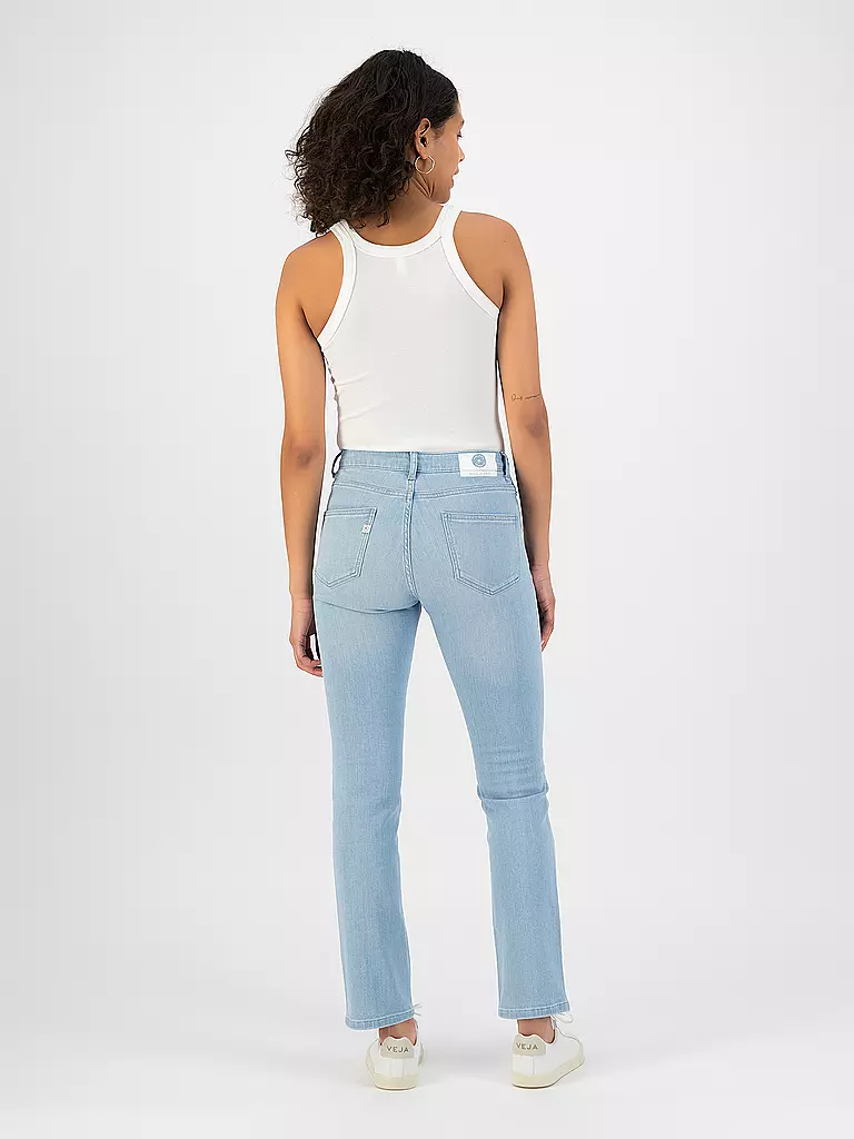 MUD JEANS Jeans Straight Fit FAYE hellblau