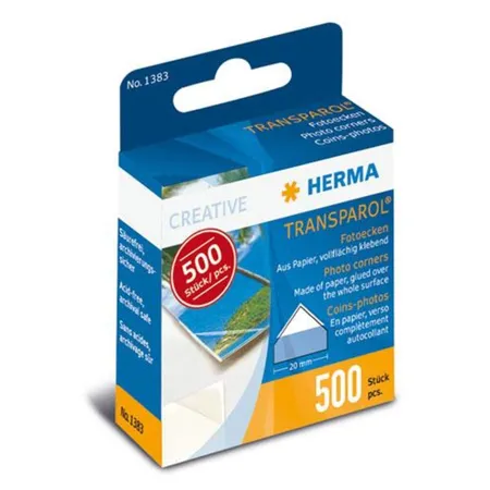 HERMA Transparol Fotoecken Spendepackung, 500 Stück