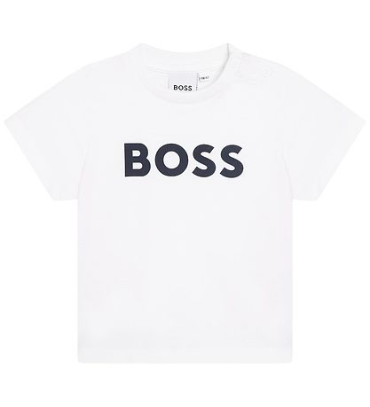 BOSS T-Shirt - Weiß m. Navy