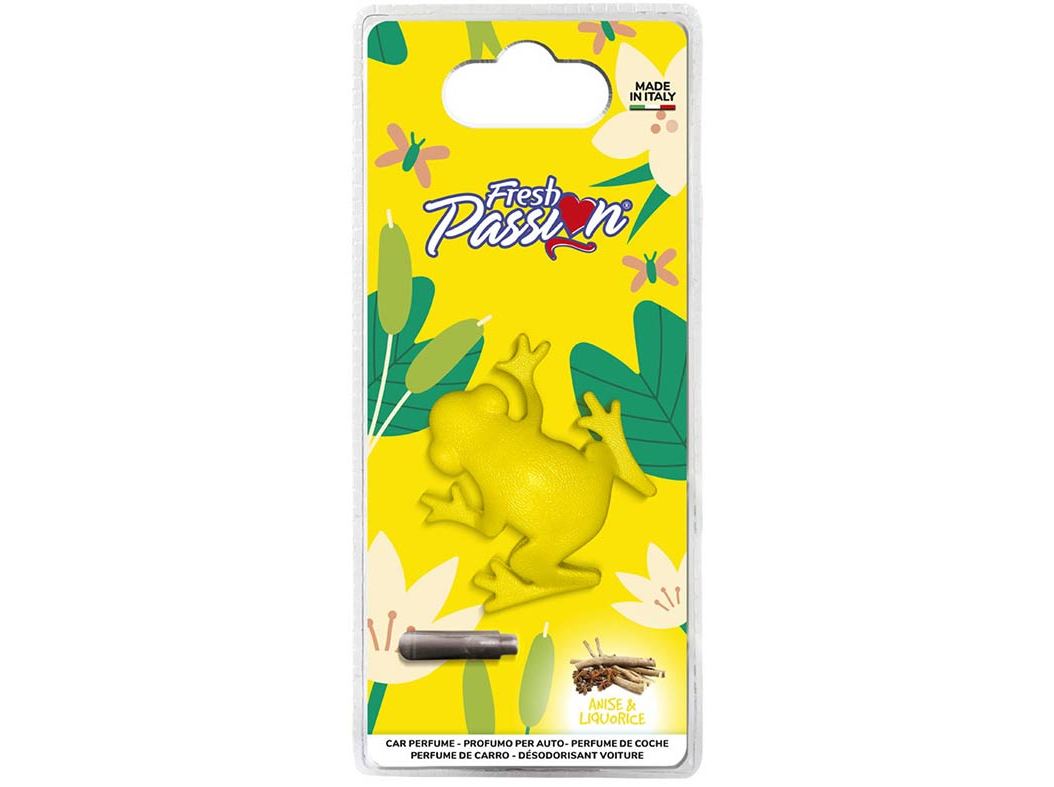AMBIENTADOR FRESH PASSION FROGGY AMARELO ANIS BAUNILHA