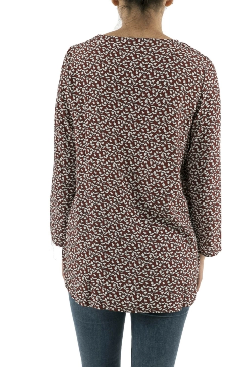 tee shirt manches longues Veromoda 10219224 siri marron