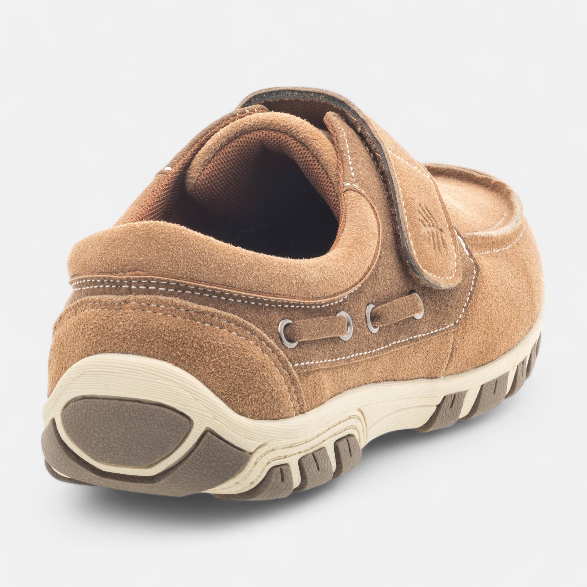 Mocassins pieds sensibles Homme en cuir cognac