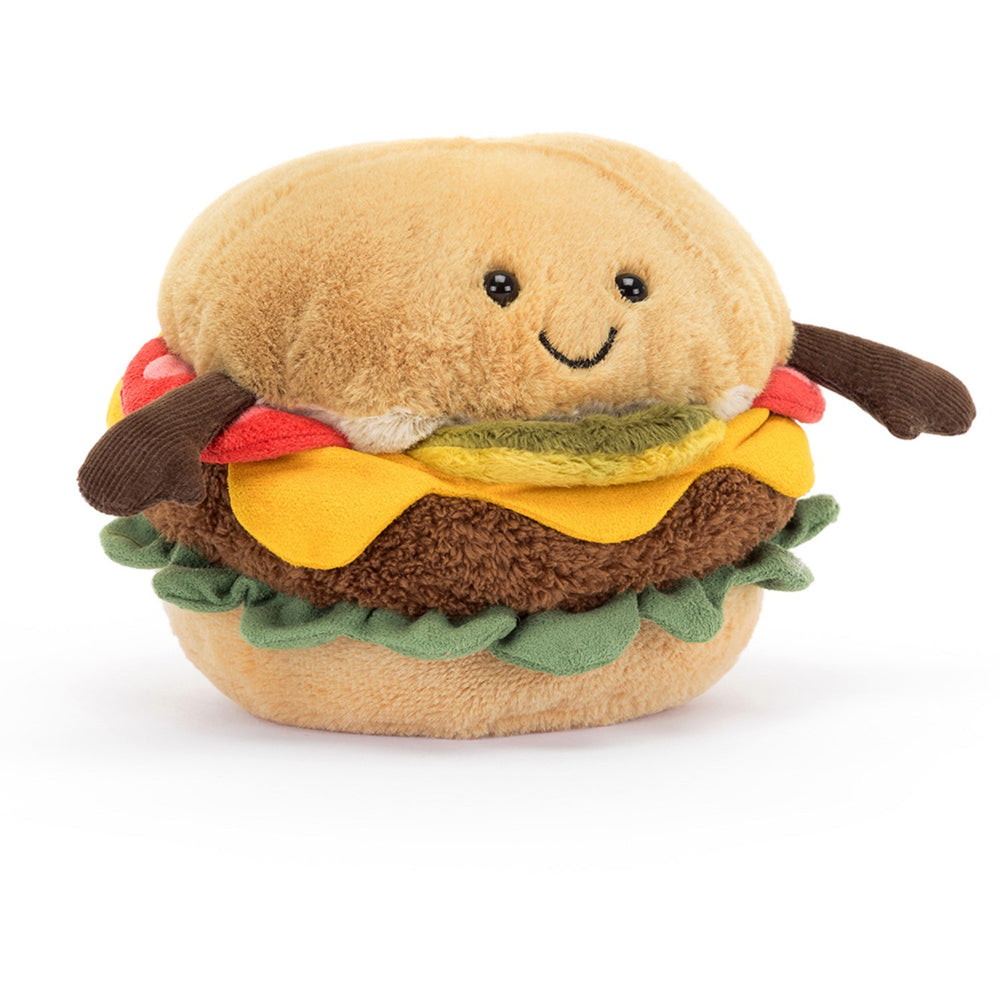 Køb Jellycat Fastfood, Amuseables Burger, 11 Cm