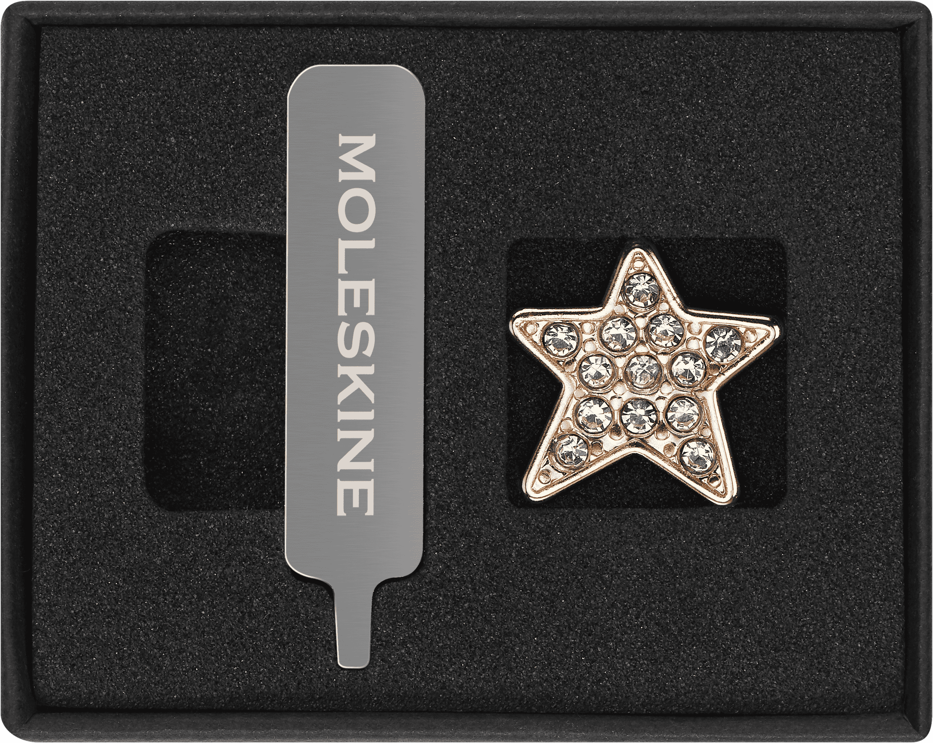 PINS STAR CRYSTAL GOLD