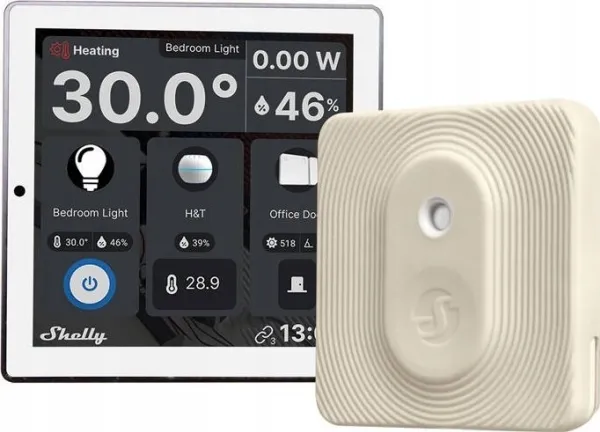 Shelly Wall Display White   BLU H&T Ivory - WiFi touch skærm
