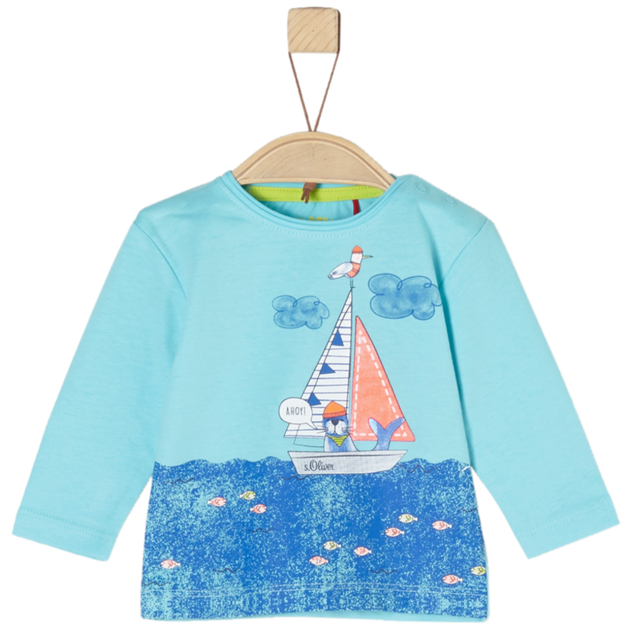 s.Oliver Boys Langarmshirt turquoise