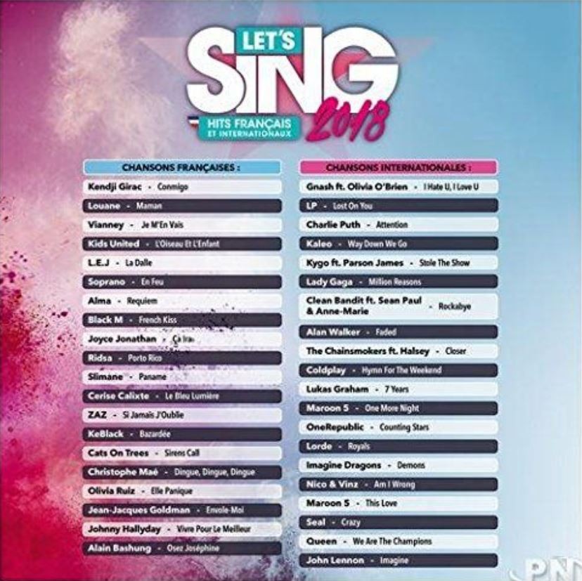 Let's Sing 2018 (UK/FR)- PlayStation 4