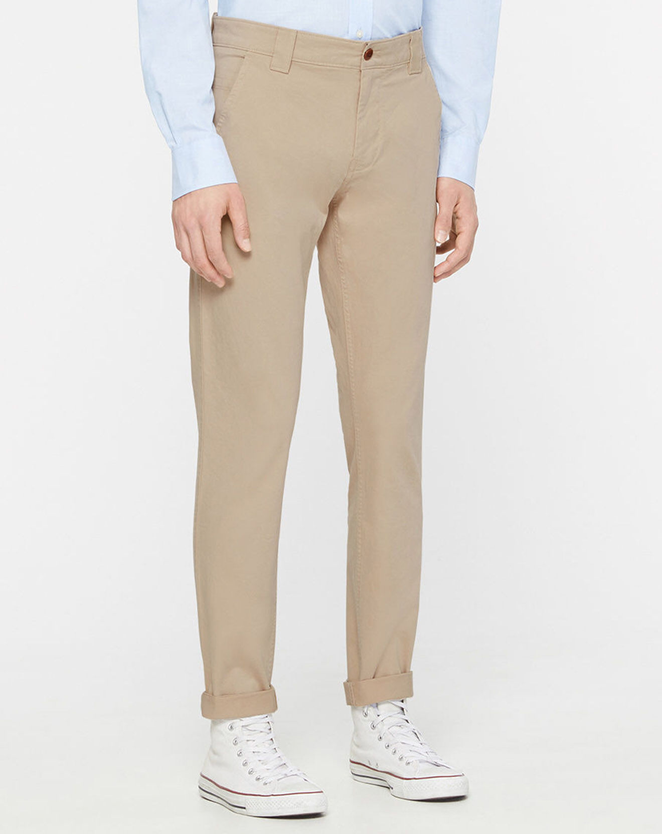 Tommy Jeans Pantalon chino Scanton beige clair