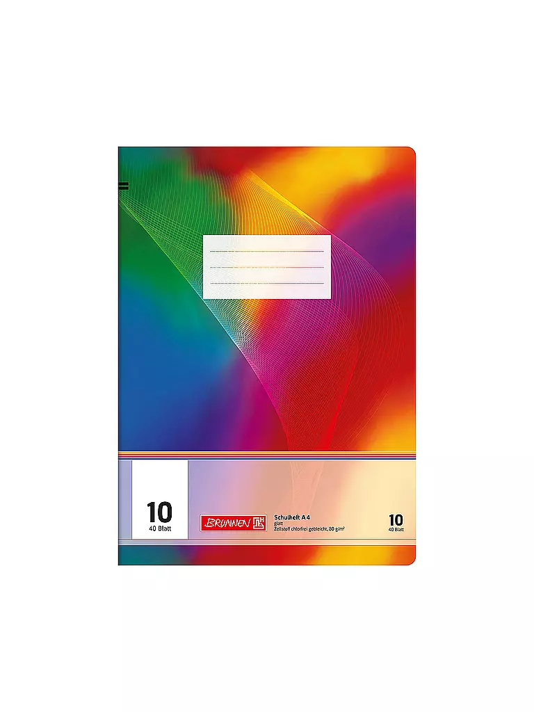 BRUNNEN VERLAG Heft A4 Glatt 40 Blatt keine Farbe