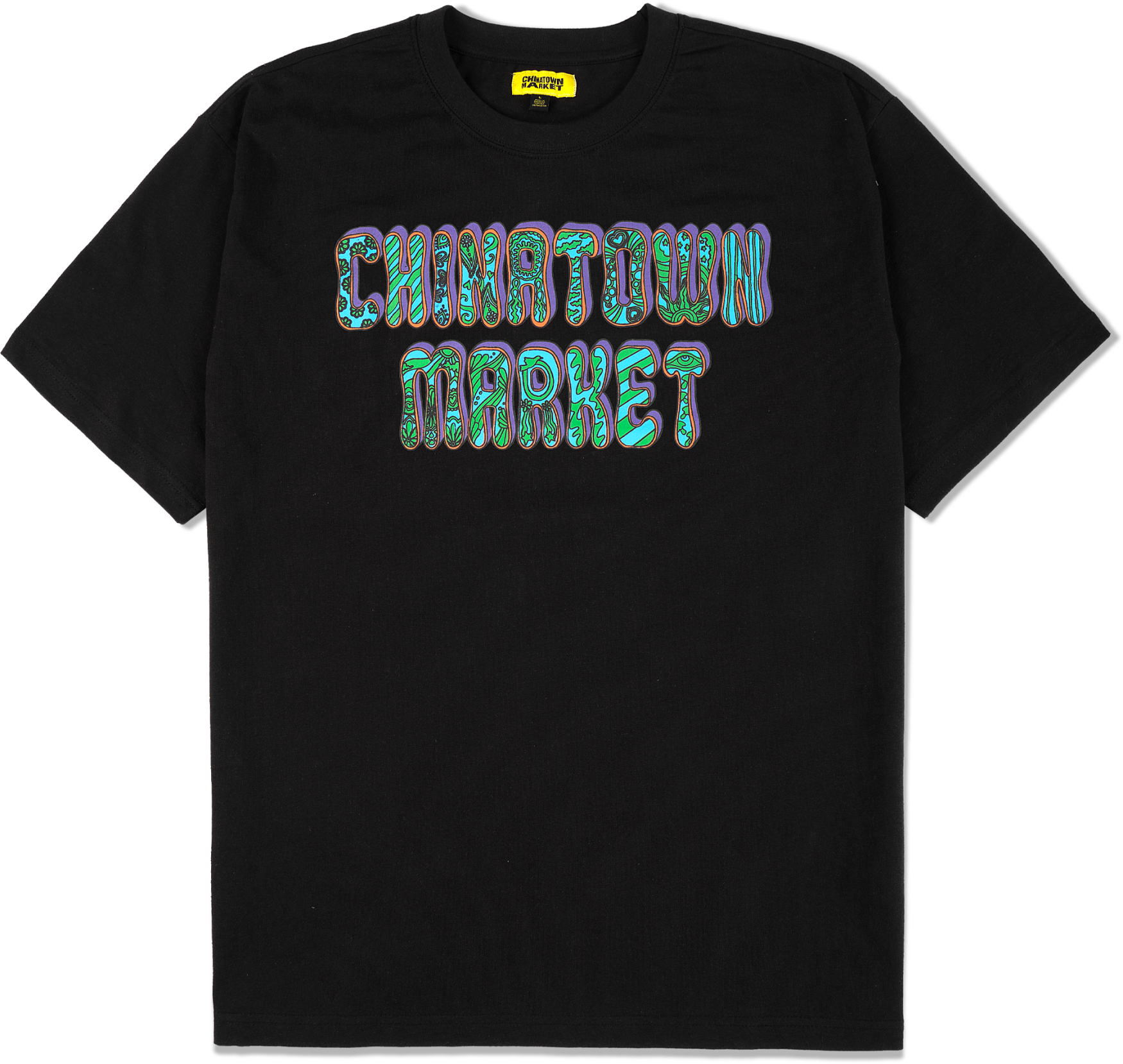 Market Hippie T-Shirt Schwarz