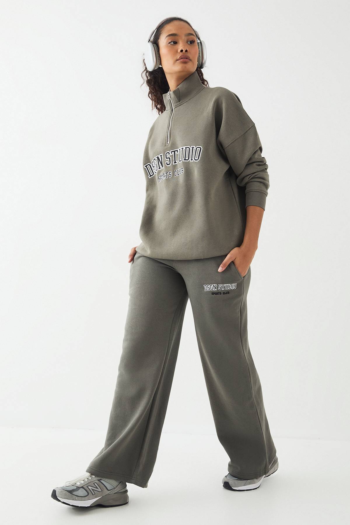 Jogging Tall Dsgn Studio Appliqué Coupe Droite