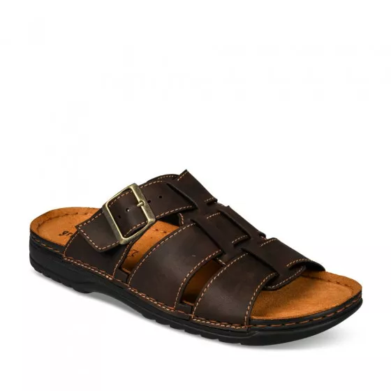Mules MARRON GREEN RELAX
