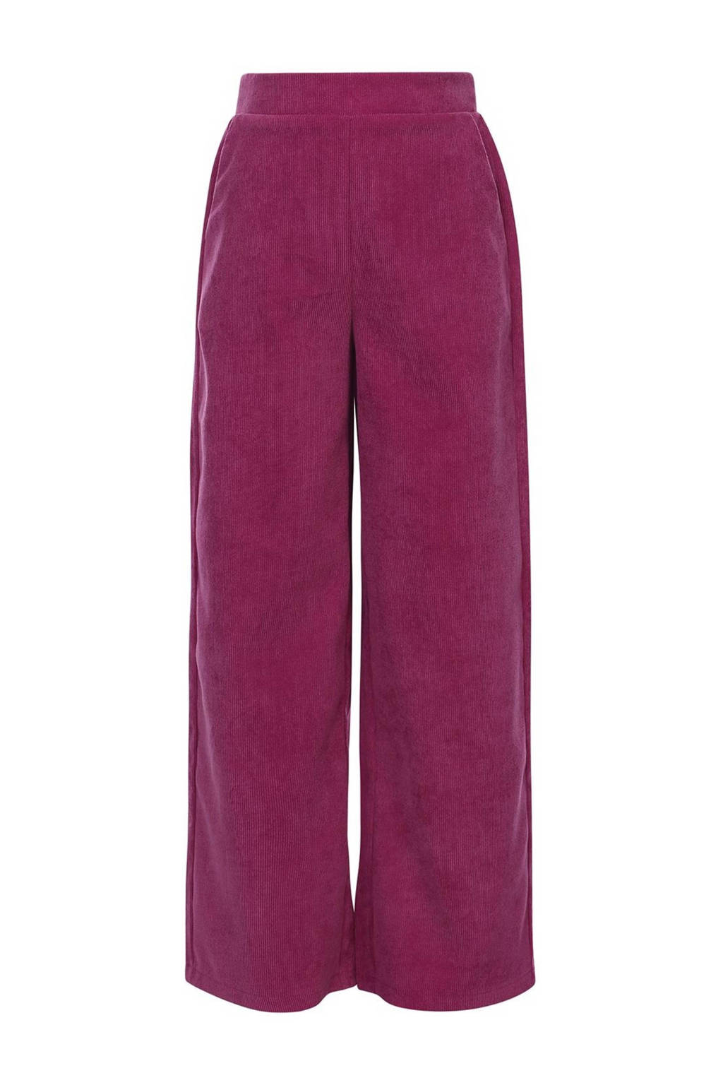 LOOXS wide leg broek donkerroze