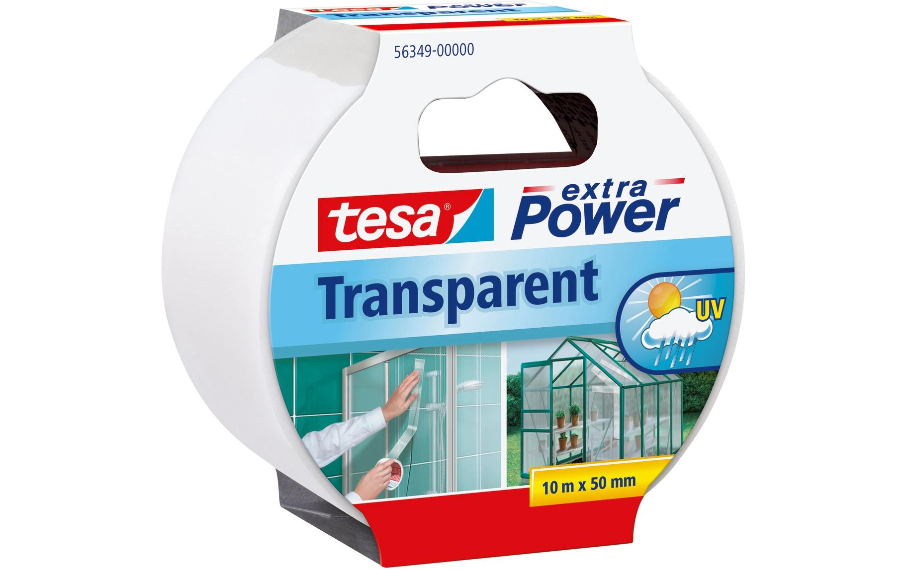 Isolierband Extra Power transparent, 10m x 50 mmTransparentes Reparaturband