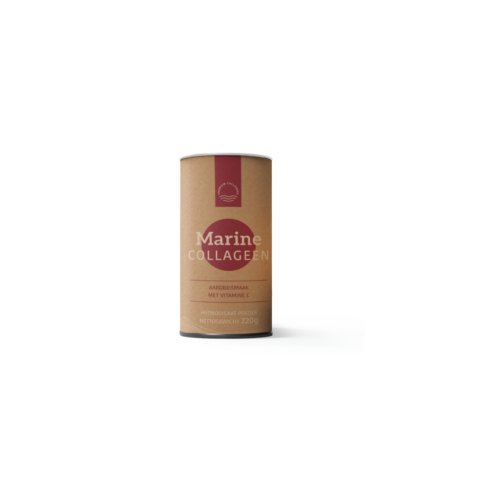 Premium Collageen Marine met Vitamine C Aardbeismaak220 gr