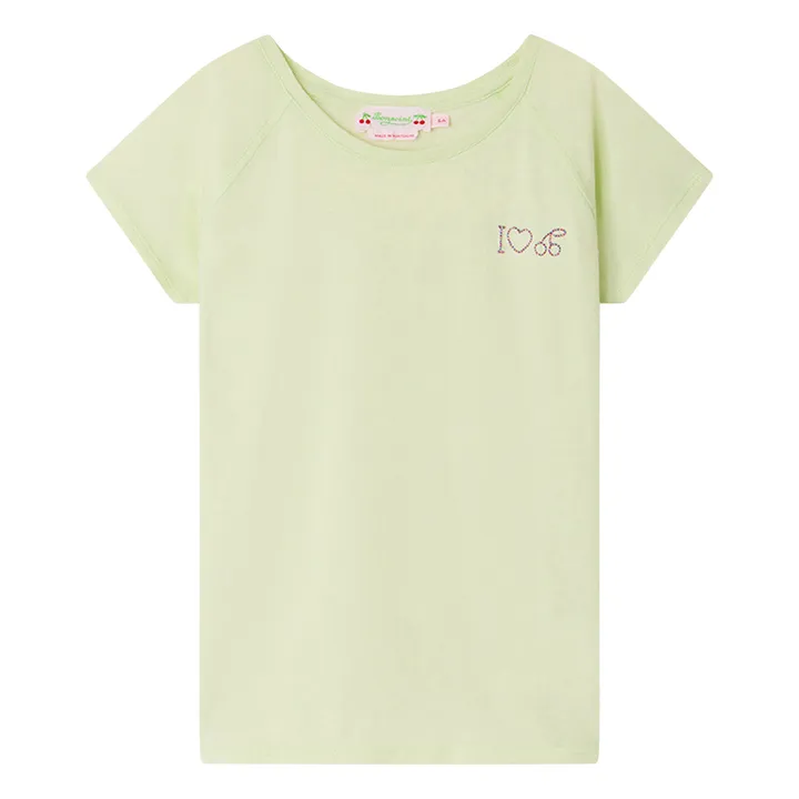 Bonpoint T-Shirt Brodé Asmae | Vert d'eau