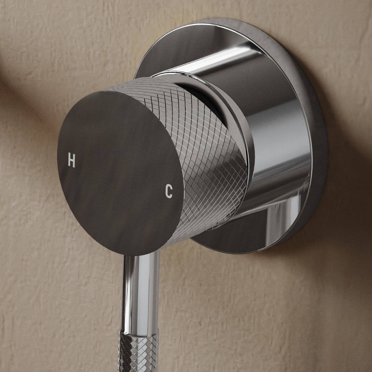 Saniclear Talpa Curved inbouw wastafelkraan chroom