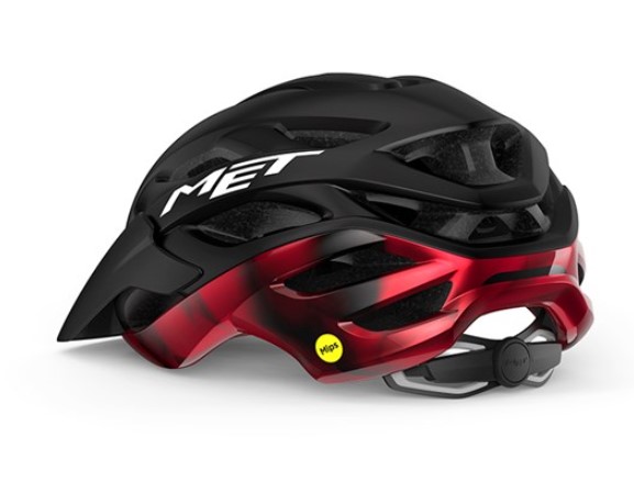 Met Veleno MIPS Cykelhjelm - Sort/Rød