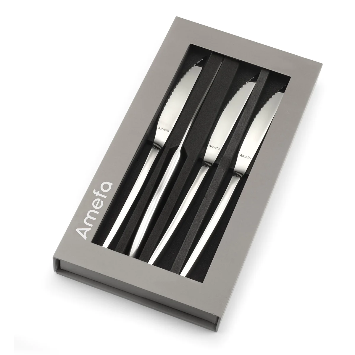 Aurora - Coffret 4 couteaux steak standing Amefa