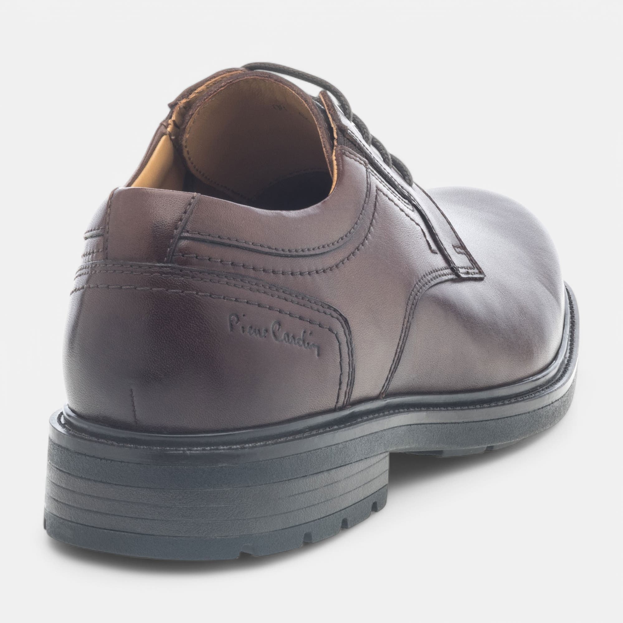 Derbies Homme en cuir cognac