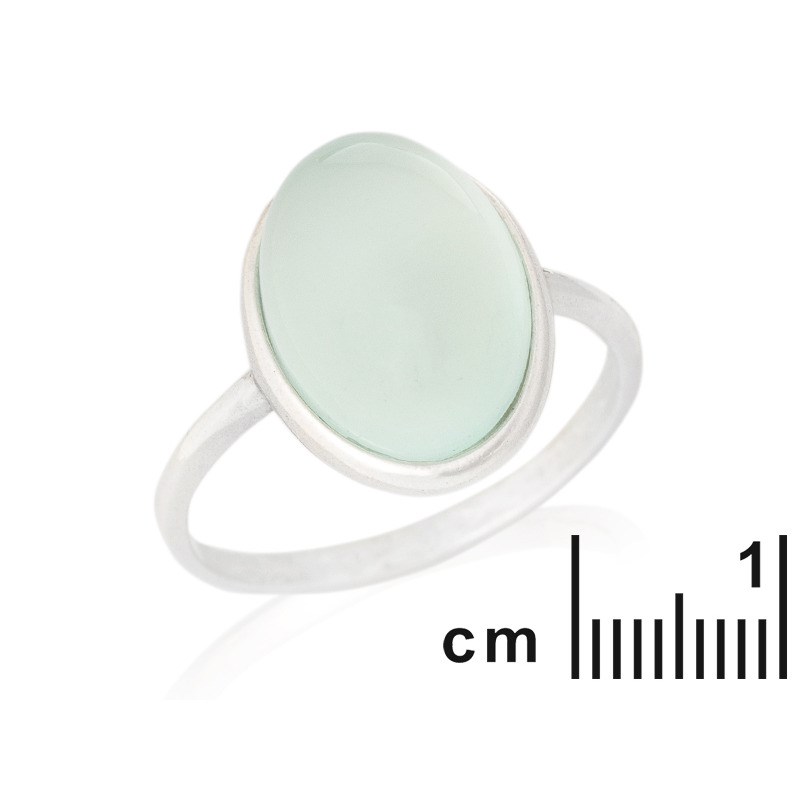 BAGUE AGATE ARGENT