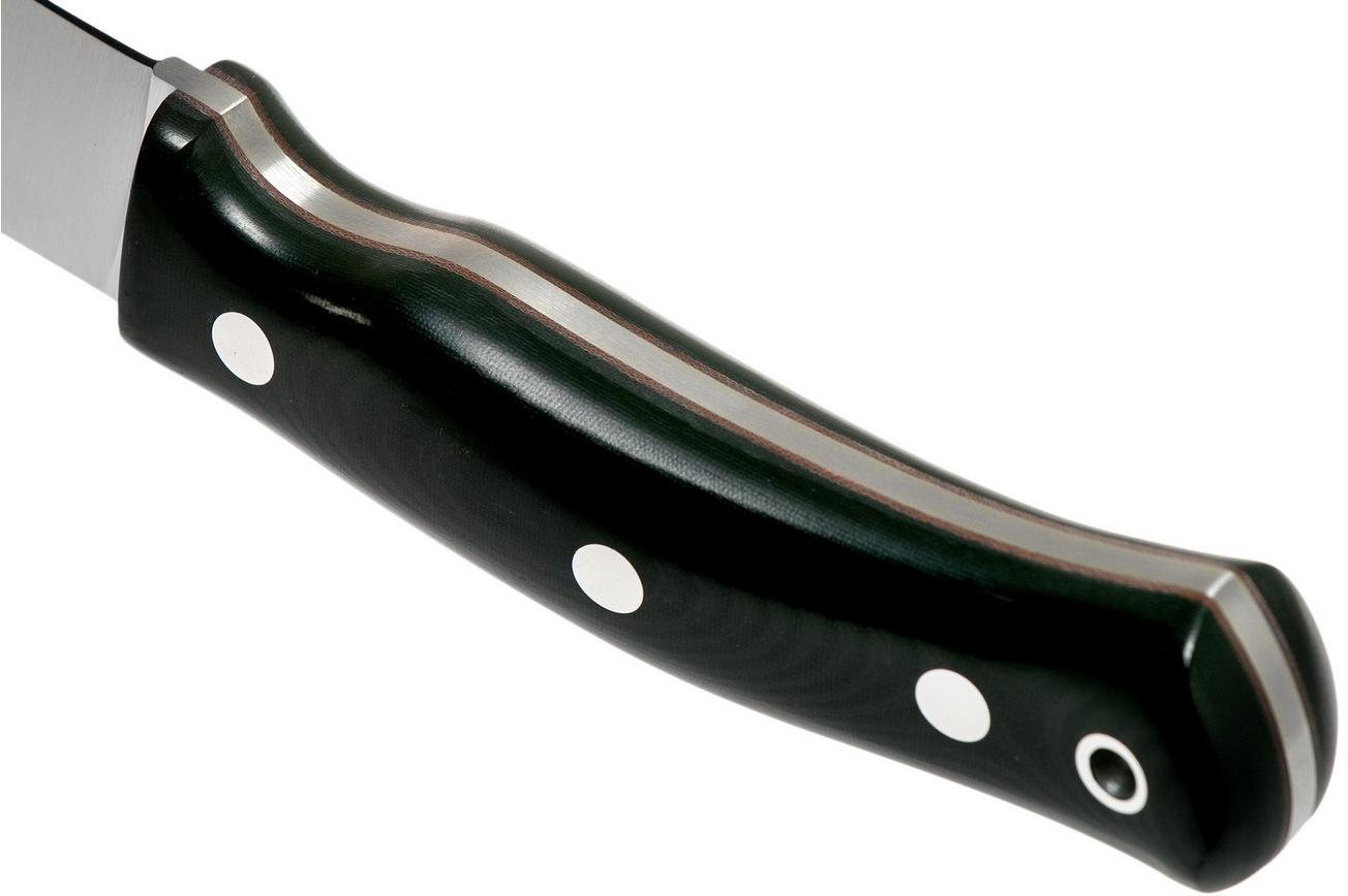 Casström No. 10 Swedish Forest Knife Black Micarta, 14C28N Flat Grind 13120