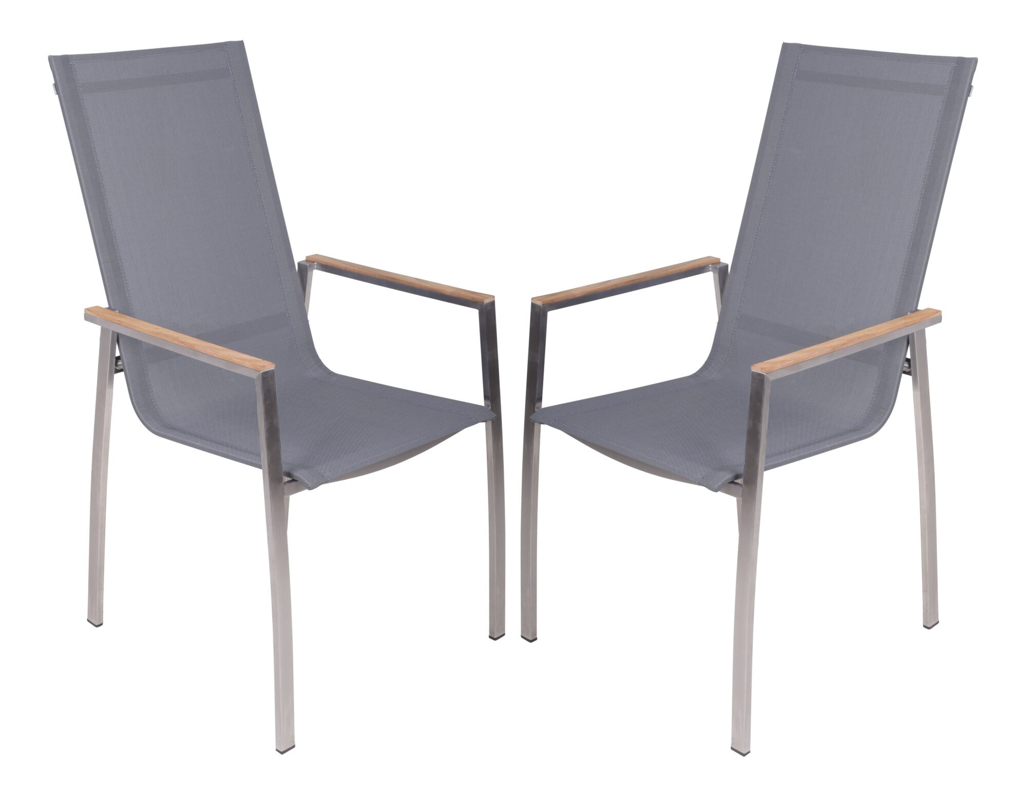 2er Set Stapelstuhl Pavia Gartenstuhl Essstuhl Garten Terrasse Möbel Stuhl
