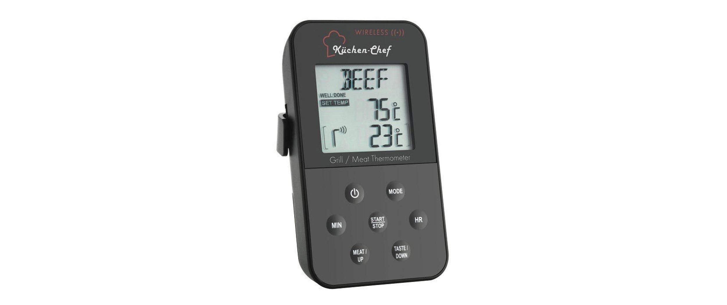 Fleischthermometer inkl. Thermoelementfühler FunkZur optimalen Zubereitung von Fleisch