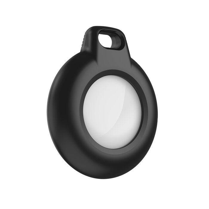 Apple AirTag Secure Holder Anhänger Hardcase Hülle Schlüsselanhänger   Schlüsselring (IPX8) Recycled (MSC013btBK) - Schwarz