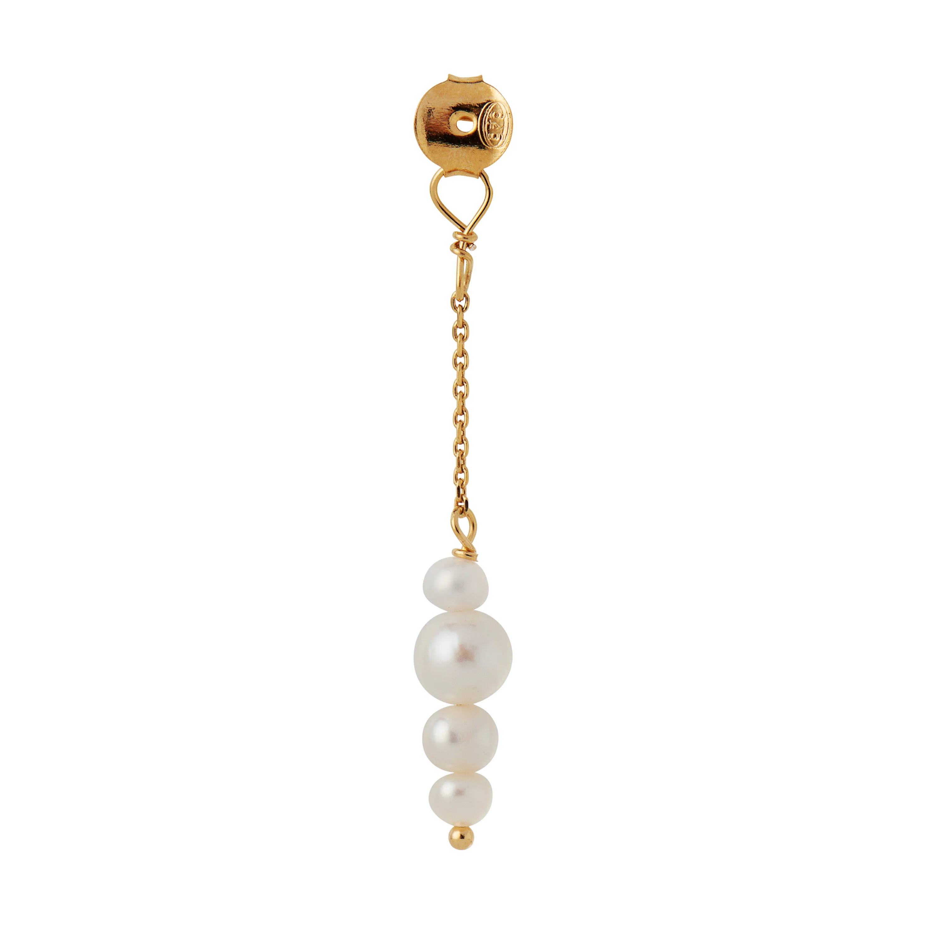 STINE A Jewelry  pearls berries behind ear ørering - forgyldt