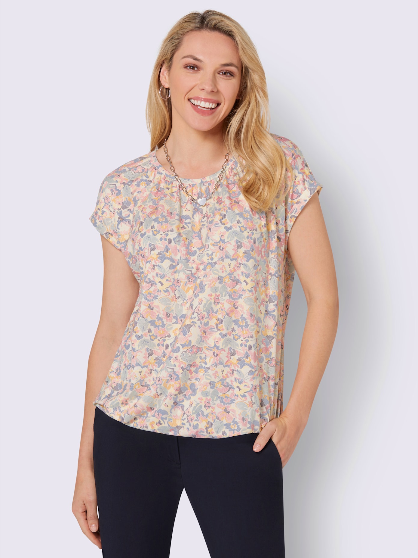 T-shirt imprimé coupe affinante