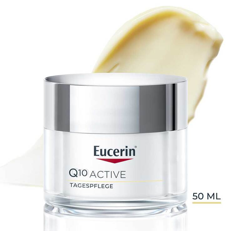 Eucerin Q10 Active Anti-Falten Tagescreme für trockene Haut, 50 ml