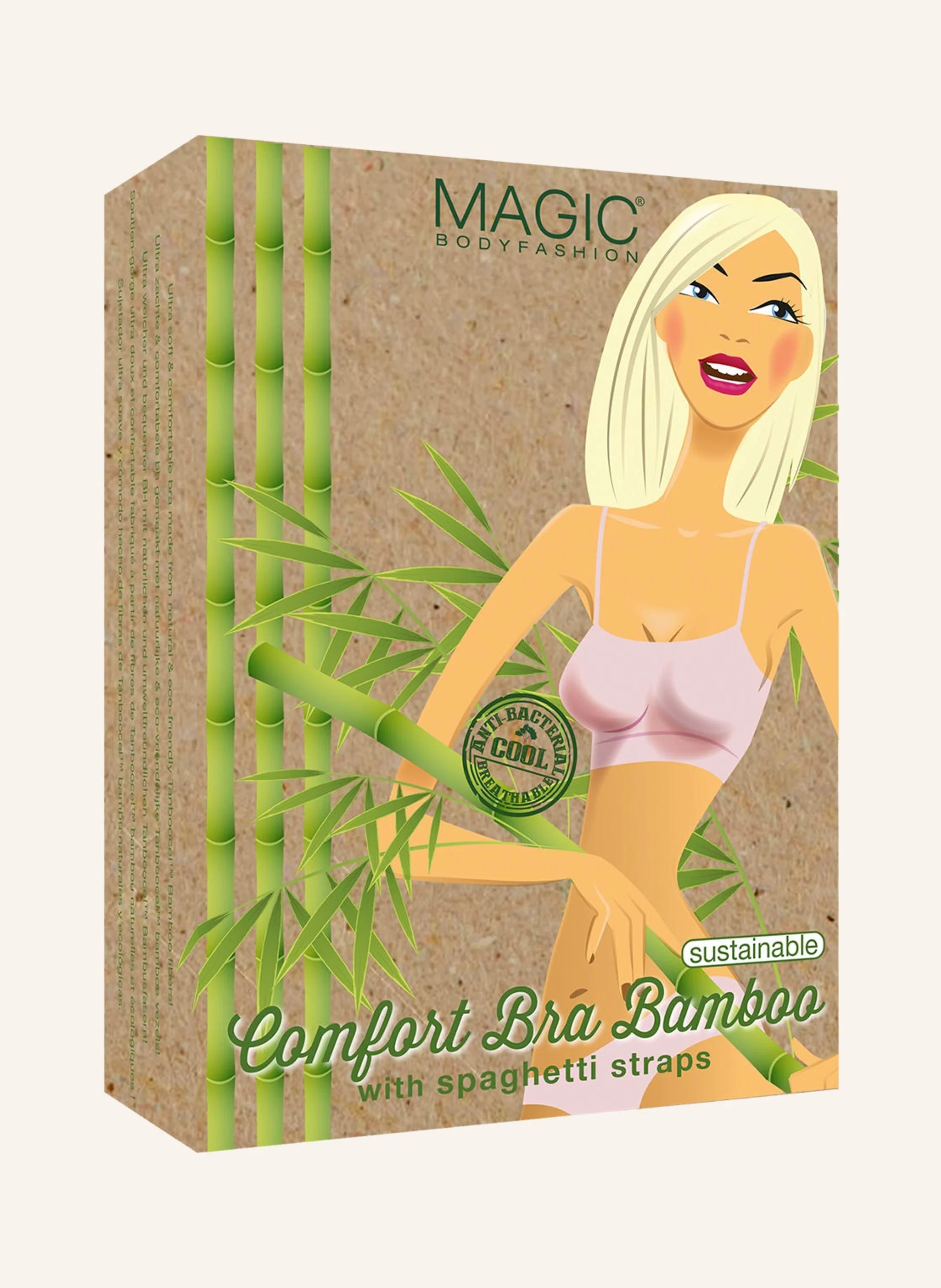 MAGIC Bodyfashion Bustier BAMBOO COMFORT BRA WITH SPAGHETTI STRAPS