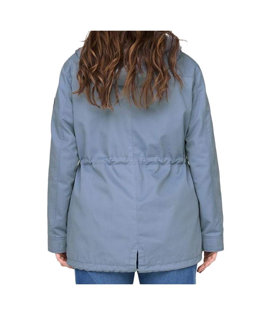 Parka Bleu Femme Only Carmakoma Canvas